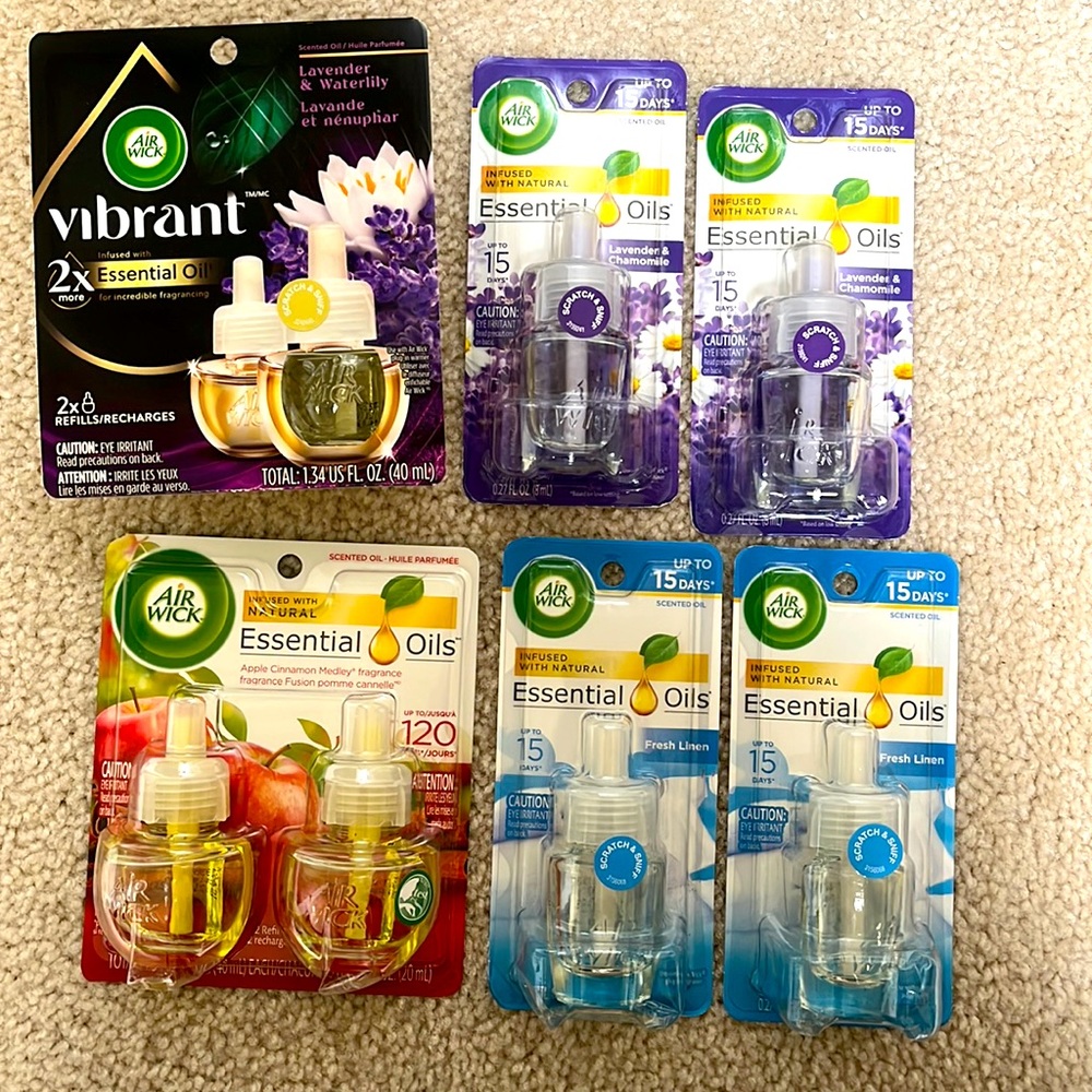 Lot of 8 NEW Air Wick refills